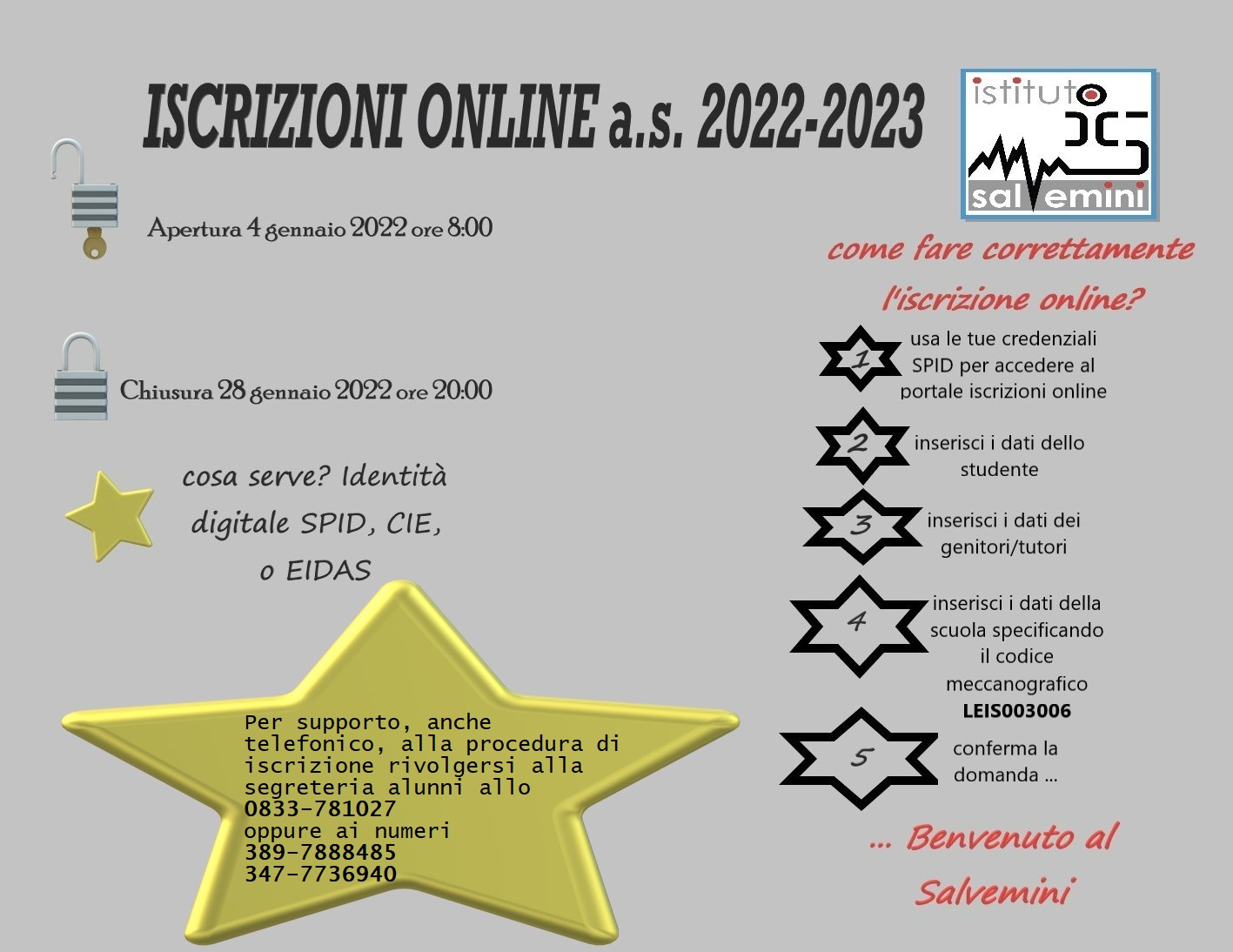 Iscrizioni online a.s. 2022-2023